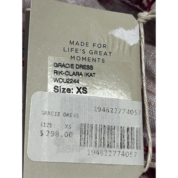 Faherty Women's Dress Xs 100% Linen NWT Msrp $ 298.00 - Picture 10 of 12